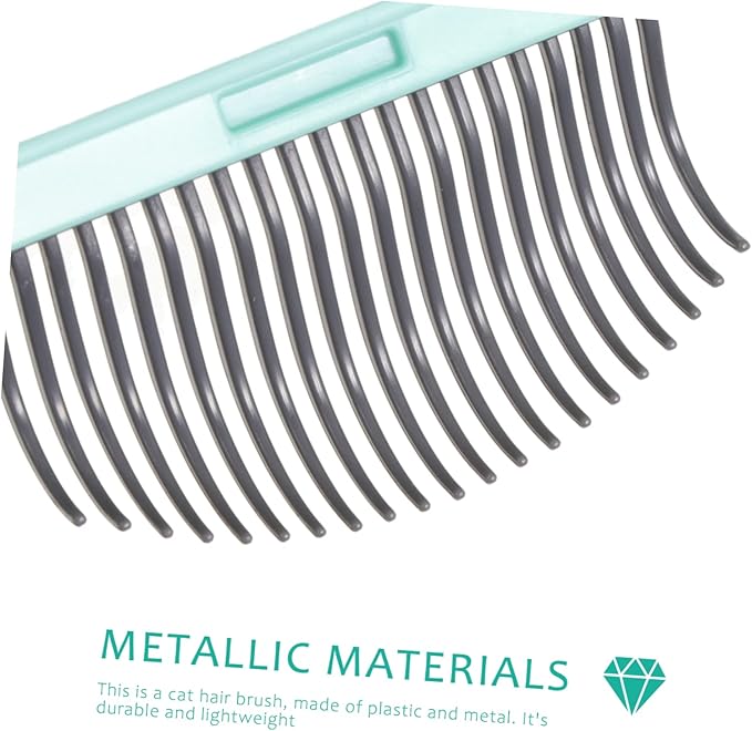 YARNOW Cat Hair Removal Comb and Massage Brush for Pet Grooming Shedding Tool for and Haired Cats Mint Green for Daily Use