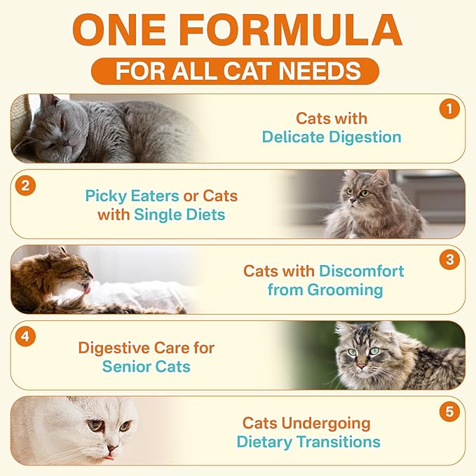 Cat Probiotics + Multivitamin– 500 Chews Crunchy & Creamy Cheese Core with 8-in-1 Support for Immune - Skin & Coat, Digestion, Heart, Bone, and Brain Health for All Cats