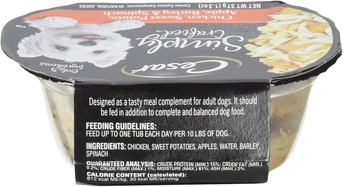 CHC SWT PT APLBRLSPN Wet Dog Food in Natural JUICES 1.3 OZ - 0023100122911