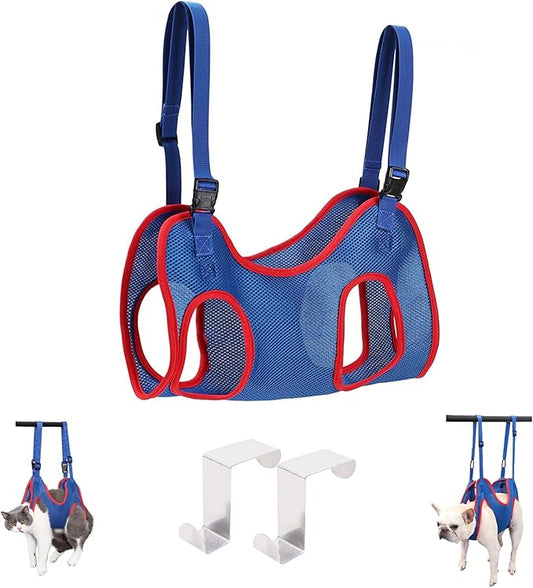 Cat Dog Grooming Hammock for Pet Grooming Sling,Dog Nails Clip Harness Bathing Harness,Cat Claw Cutting Hammock(M)