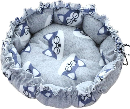 Windproof Warm Pet Bed House Drawstring Design Washable Soft Cushions Kennel for Small Dogs Cats Pet Supplies Dog Sleeping Outside Dog Sleeping Indoor