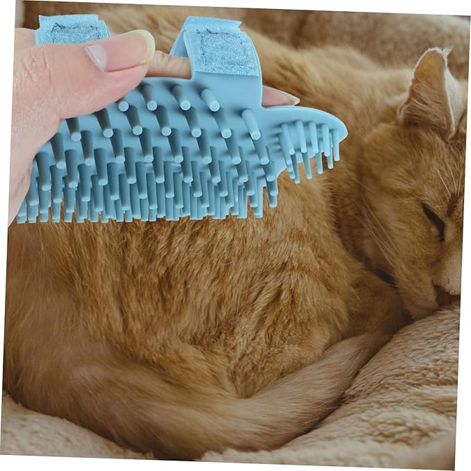 Toyvian Cat Wall Corner Silicone Massage Tool Self Grooming Brush for Cats Easy Install Pet Massage Tool for Corners Table Legs Cabinet Gentle Hair Removal and Grooming