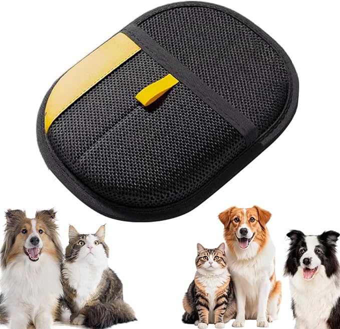 2025 Upgrade Pet Hair Removal Gloves, Electrostatic Gloves Pet Hair Reusable Cat Dog Grooming Glove, Electrostatic Remover Mitt for Dogs, Cats & Horses with Long and Short Hair Fur (1 Pack)