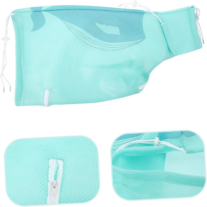 Cat Grooming Bag Multi-Functional Cat Bathing Net for Nail Trimming Ear Cleaning Nail Care Breathable Durable Material Drawstring Design Essential Pet Supply Random Style