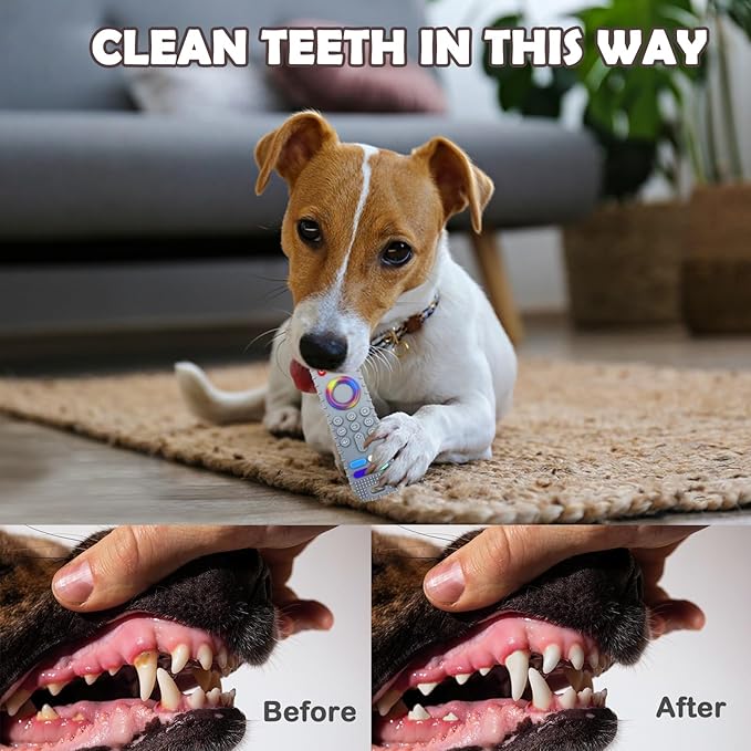 Puppy Toys for Teething, Remote Control Teether for Small Dogs,Puppy Teething Toy for Boredom & Stimulation,BPA-Free