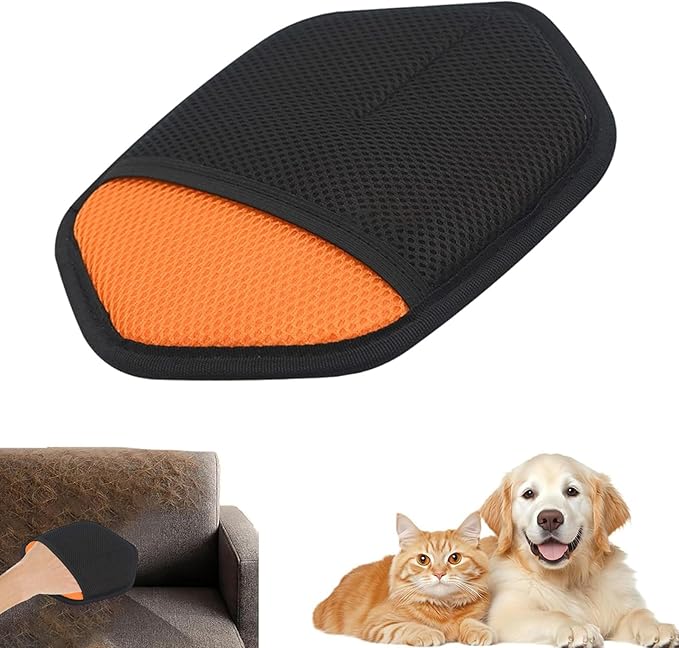 Cat Hair Remover Glove,Electrostatic Pet Grooming Mitts - Cat Detangling Gloves - for Sofas Beds Carpets Clothing Couch Bed Sheets Curtains Car Seats