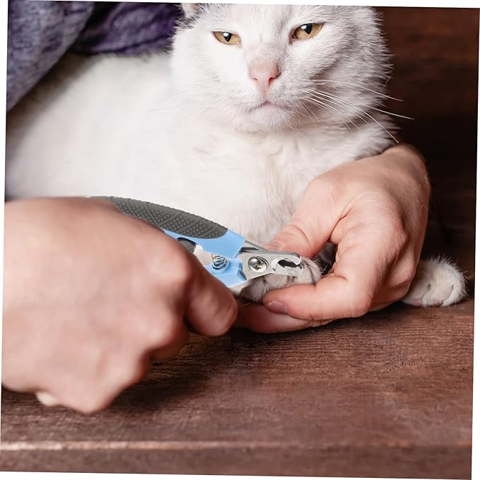 Happyyami Convenient Cat Nail Clipper Ergonomic Design for Easy Grooming Suitable for Cats and Dogs Non- for Home