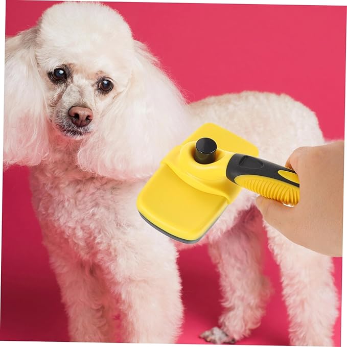 YARNOW Cat Grooming Brush Self-cleaning Deshedding Tool for Dogs Cats Portable Pet Cleaning Brush Non- Handle for Daily Grooming Reducing Shedding