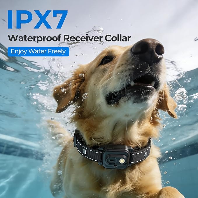 RPZ Dog Shock Collar with Remote Control, Dog Training Collar, E Vibration Collar for Large Medium Small Dogs, 4 Training Modes Rechargeable IPX7 Waterproof 4200FT, 2pcs