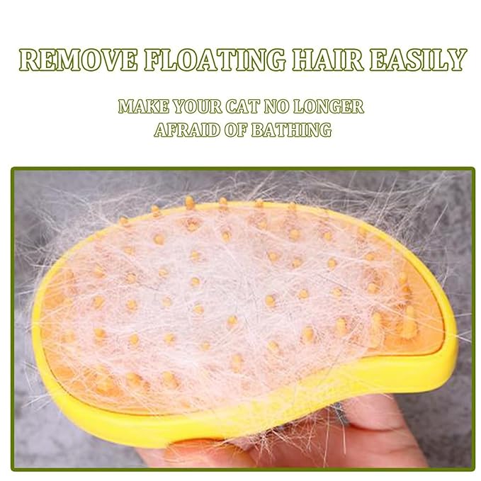 Cat Steamer Brush, Electric Cat Brush With Spray, Self Cleaning Steams Cat Brush, Multifunctional Dog Steamer Brush For Massage, 3 In 1 Cat Grooming Brush Pet Hair Removal Comb For Cat And Dog