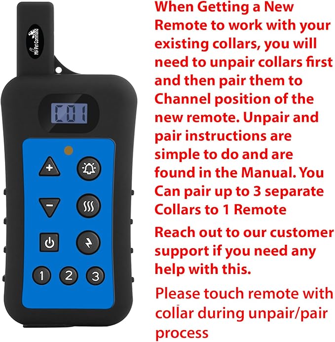 My Pet Command Wireless Underground Dog Fence System, Dual Function with Remote Dog Training Collar System Safe Pet Containment Waterproof Shock Collar Extra Remote Only