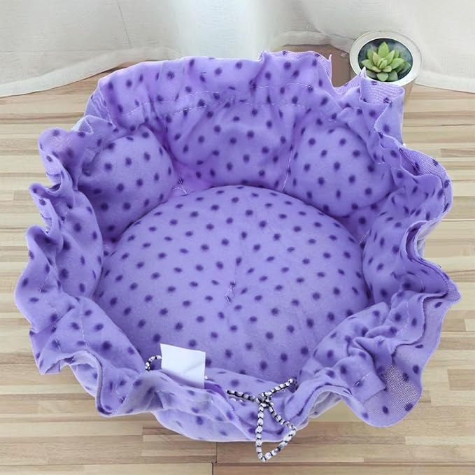 Windproof Warm Pet Bed House Drawstring Design Washable Soft Cushions Kennel for Small Dogs Cats Pet Supplies Houses for Indoor Large Houses for Warm No Heating Pad House Windproof for Winter