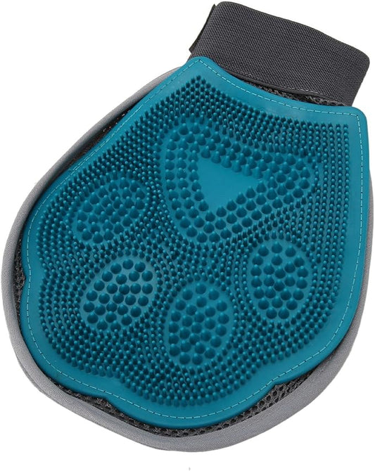 Pet Hair Remover Glove, Pet Grooming Gloves, Reusable Double Sided Cat Brushes Gloves, Efficient Silicone Dog Bathing Gloves, Deshedding Massage kit for Cats Dogs