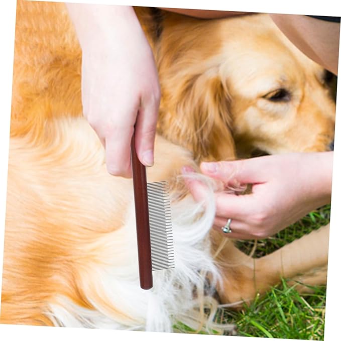 3pcs Tear Stain Brush for Small Dogs Cat Grooming Supplies Dog Grooming Combs Pet Comb Wooden Handle