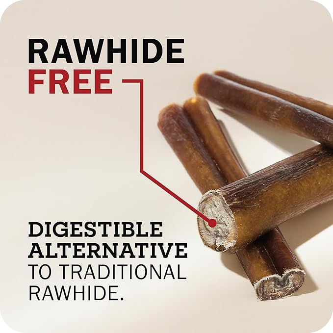 Redbarn Pet Products All-Natural Bully Stick Rings for Dogs - Long Lasting Rawhide Chew Treat - Case of 35