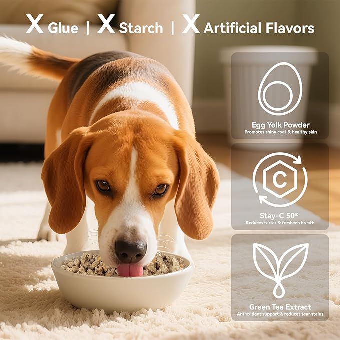 APL Freeze-Dried Dog Food, 0.7oz x 6 Pack | 77% Fresh Meat, 55% Crude Protein | Chicken, Pumpkin & Superfood Recipe| Supports Dental Health, Skin & Coat | Ready-to-Serve