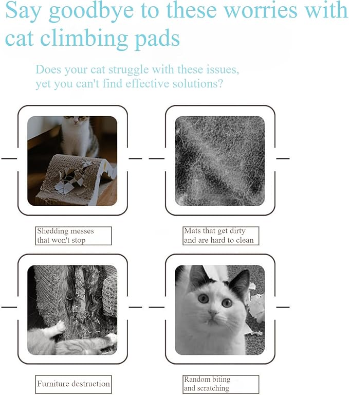 Wall Mounted Cat Scratching Pad with Back Adhesive Self-Adhesive Cat Scratcher Board for Wall, Door Sofa Extra Large Durable Cat Scratcher Mat for Indoor Cats Trimmable Design (Green)