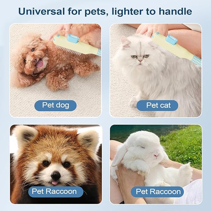 Comb for Cats - Self-Cleaning Non-Slip Brush Supplies with Metal Teeth,Cat Hair Comb | for Dog Puppy Animals Indoor Home Shedding