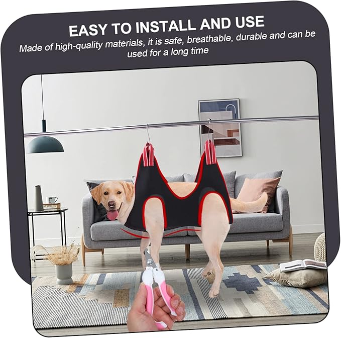 1set Pet Grooming Hammock for Cats and Dogs Nail Trimming Sling Easy to Use Accessories for Home and Pet Grooming Shops