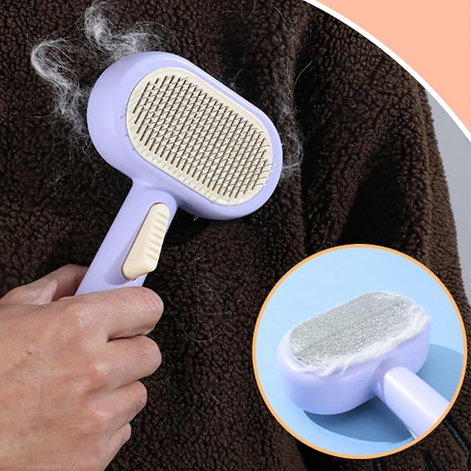 Pet Grooming Comb For Dogs And Cats Gentle Detangling Deshedding Hair Brush Double Side Pet Grooming For Home Use Cats Shedding