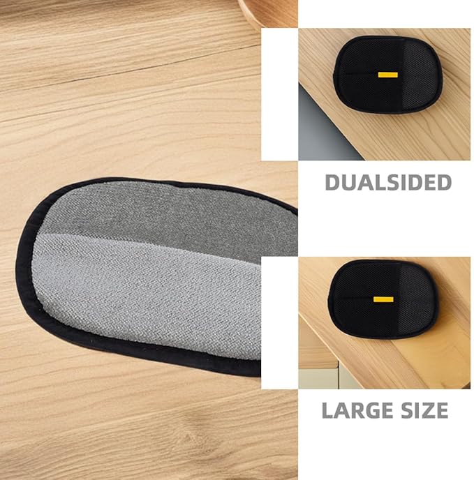 Hemoton 4pcs Double-Sided Pet Grooming Gloves for Hair Removal, Large Size Deshedding Mitts for Cats and Dogs, Reusable Bathing and Fur Removal Tool for Pet Hair Control