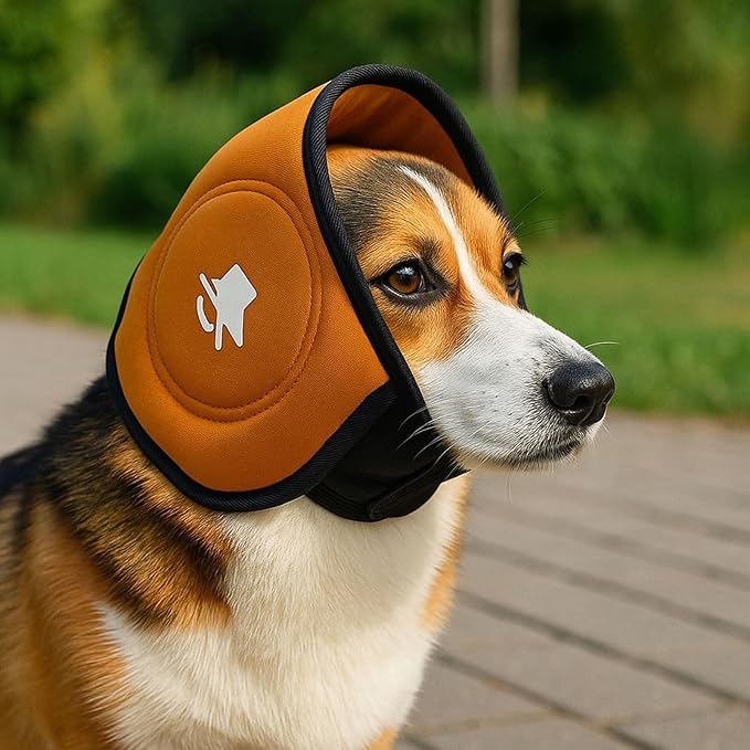 Peiiwdc Dog Ear Covers Earmuffs Hearing Protections for Pet Ear Wrap for Grooming Bathing Blowing Drying Supplies Adjustable Noise Reducing Earmuffs for Dogs