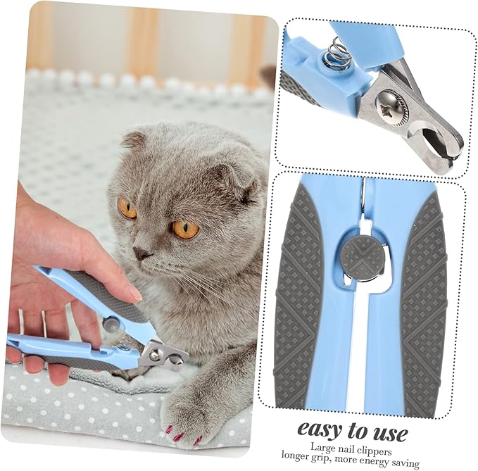 Happyyami Convenient Cat Nail Clipper Ergonomic Design for Easy Grooming Suitable for Cats and Dogs Non- for Home