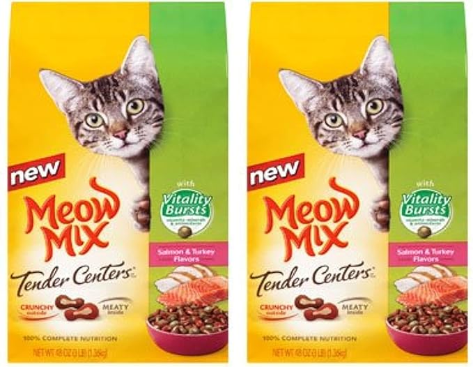 Meow Mix J.M Smucker Company-Big Heart 799511 6/3 Tender Center with Vitality Burst (Pack of 2)