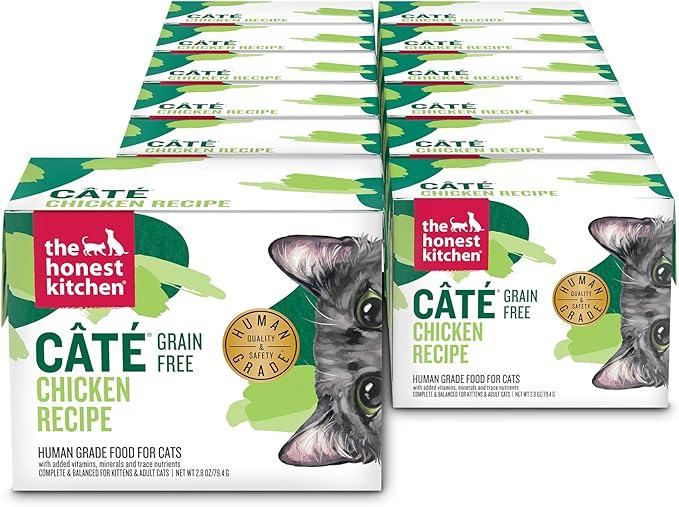 The Honest Kitchen Human Grade Câté™ Grain Free Chicken Pâté Wet Cat Food, 2.8 oz x12