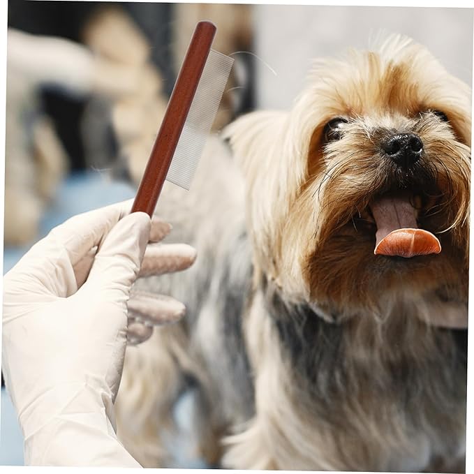 3pcs Tear Stain Brush for Small Dogs Cat Grooming Supplies Dog Grooming Combs Pet Comb Wooden Handle