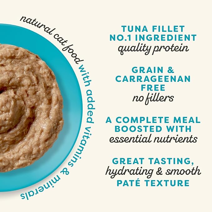 Applaws Vitality Grain-Free Wet Cat Food Pate in Broth in 4 Flavors (12 Cans Total, 2.47 oz Each) Plus Shaynanigans Silicone Lid