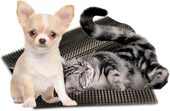 2 PCS Dog Scratching Post Pad, Soft Touch Itch Post Pad for Dog Scratching Itch Relief, Suitable for Sofa, Ground, Wooden Stake, Wall (14.17'' x 11.81'')