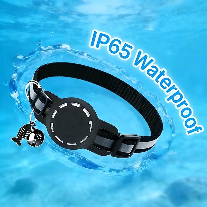 GPS Collar for Cats (Android Only) Smart tag,Pet Tracker,Waterproof Compatible with Google Find My,No Monthly Fee,Advanced Tracking Solution Smart Collar for Pet Safety Ideal Small Large Cats