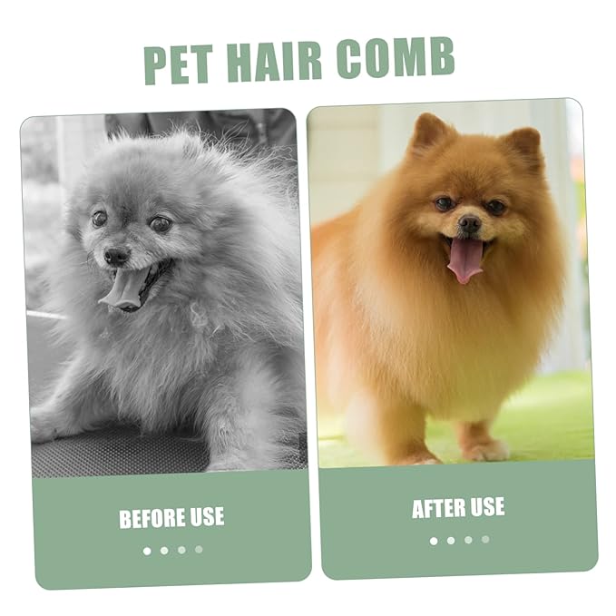Milisten Comb Grooming Brush for Cats and Dogs Dematting Tool for Easy Shedding Control Lightweight and Portable Design for Daily Use