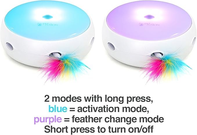 PetFusion Ambush Interactive Cat Toys for Indoor/Outdoor Activity - New & Improved Cat Feather Toys Replacement Feathers Available 12 Month Warranty
