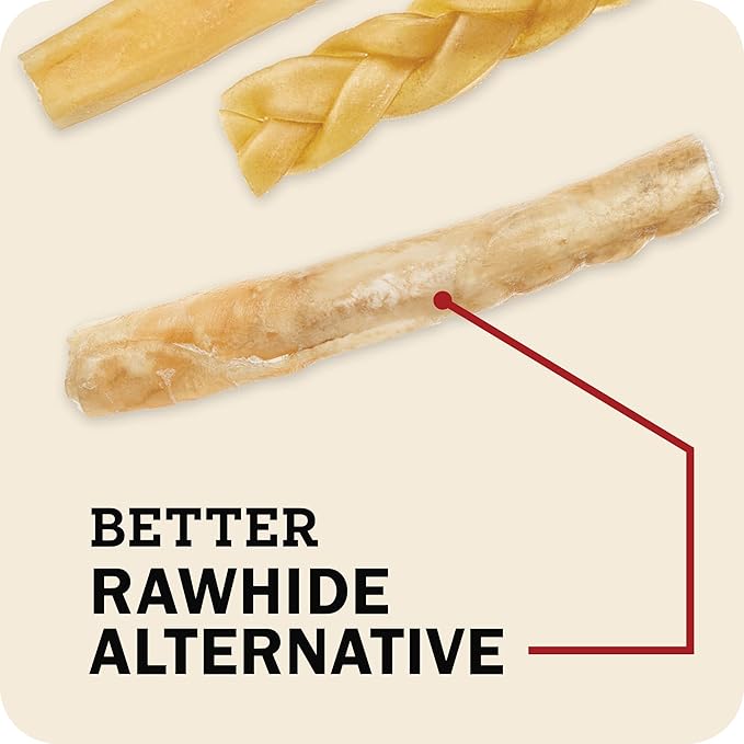 Redbarn Pet Products Natural Small Collagen Sticks for Dogs - Long Lasting Alternative to Traditional Rawhide & Bully - Supports Joint, Skin, & Coat Health - Case of 25