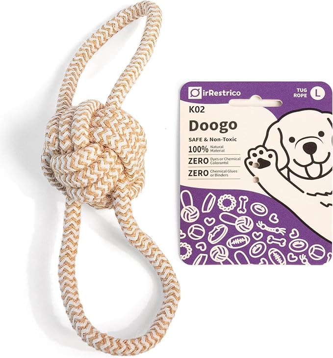 Puppy Chew Toys for Teething, Rope Toys for Dogs Training and Play, Durable Chew Rope for Small and Medium Breeds, L Size