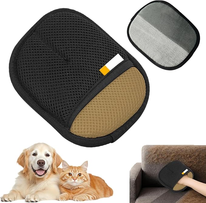 Washable Pet Hair Remover - Reusable Cat Grooming Glove | Soft Cat Remover for Cleaning Sofas, Dogs for Laundry, Pet Grooming Glove, Pet Removers