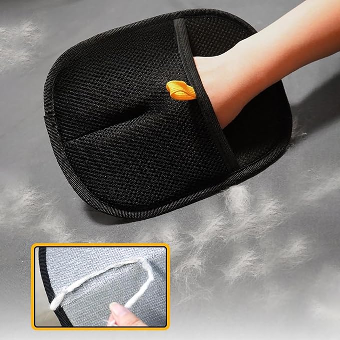 Pet Hair Removal Glove for Cats & Dogs, 2025 New Upgrade Cat Grooming Gloves, Reusable Double Sided Electrostatic Pet Hair Remover for Dogs Bathing for Couch, Furniture, Carpet (B-3 PCS)