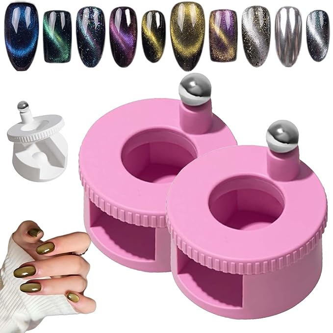 2026 New Rotating Cat Eye Magnet, 360° Rotating Cat Eye Magnet For Nails,Glass Bead NailMagnet
