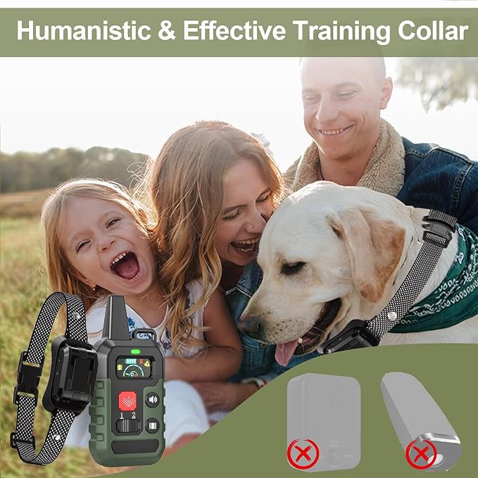 Citronella Training Collar for Dog [No Refill Spray] with 6 Adjustable Sensitivities & Beep/Vibration/Spray 4 Mode Bark Collar, IPX7 Waterproof Safer Citronella Bark Collar for L/M/S Dogs