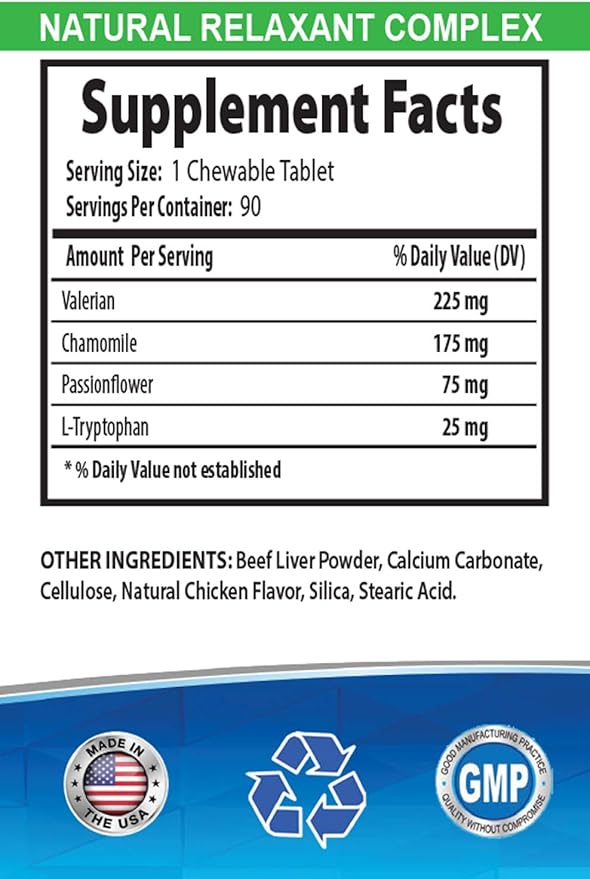 Natural Anti Anxiety for Cats - CAT Relaxant - Anxiety and Stress Relief - Natural Calmer - Premium - cat Anxiety Supplement - 3 Bottles (270 Chewable Tabs)