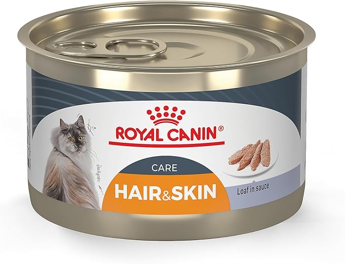 Royal Canin Feline Care Nutrition Hair & Skin Care Adult Loaf in Sauce Cat Food, 5.1 oz (Pack of 24)