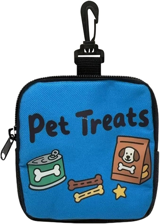Dog Treat Pouch - Portable Storage Pet Supplies | Small Dog Snack Pouch Treat Pack | for Walking Outdoor Camping Travel Vacation Hiking Adventure