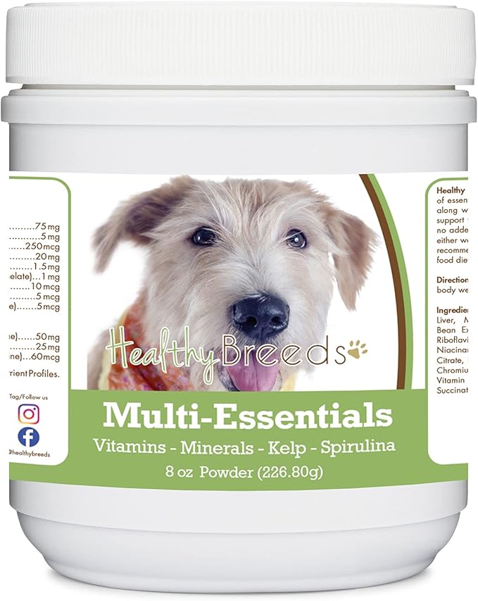 Healthy Breeds Glen of Imaal Terrier Multi-Essentials Powder for Dogs - an Ideal Supplement of Vitamins, Minerals & Antioxidants for Your Dog - 8 oz