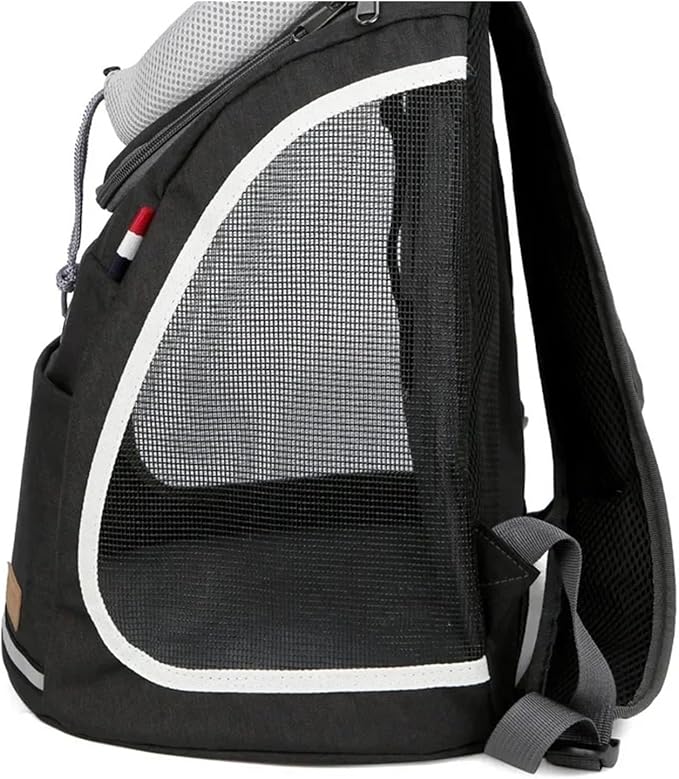 Pet Bag，Compatible for Backpack Portable Travel Breathable Outdoor Carrying Supplies(Gray)