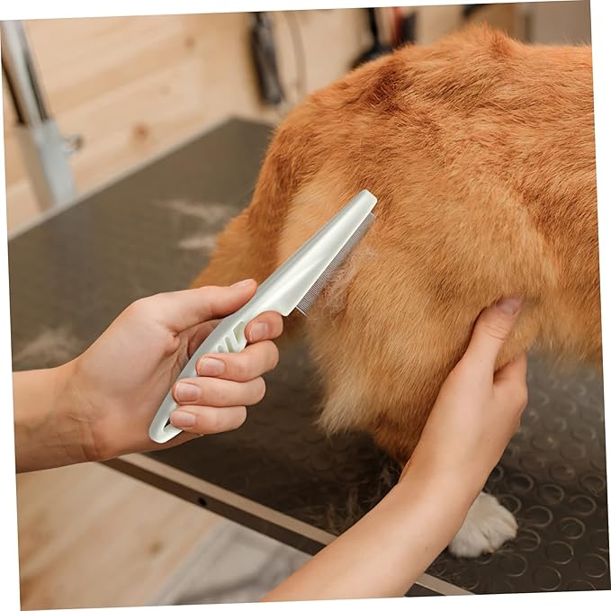 Hemoton 3pcs Stainless Pet Grooming Comb Kit Combs for Cats Dogs Dematting Tools Safe for Skin Easy to Clean