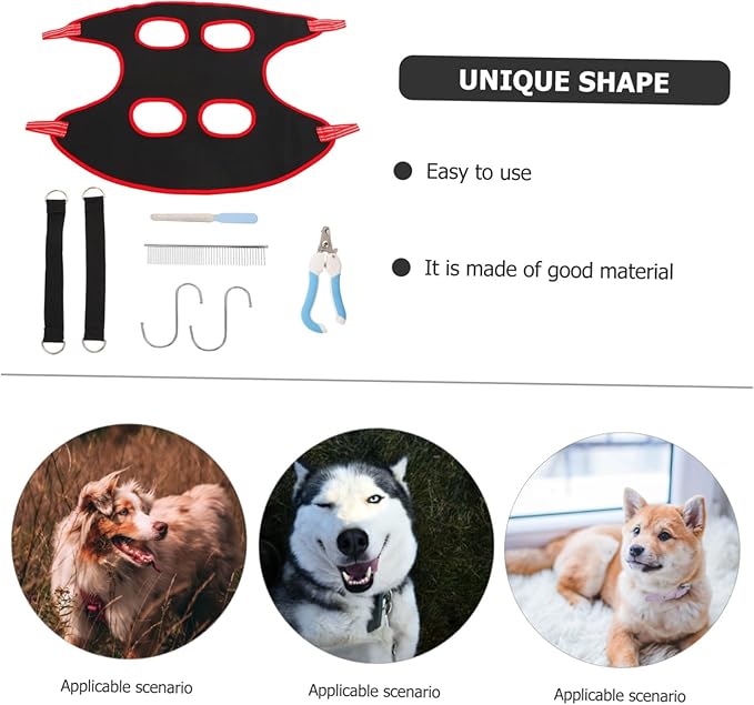 1set Pet Grooming Hammock for Cats and Dogs Convenient Grooming Tool Accessories Design for Easy Use for