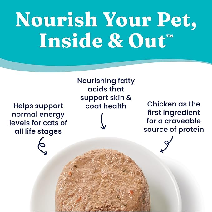 Solid Gold Tropical Blendz Wet Cat Food - Chicken Pate in Coconut Oil - Canned Cat Food, 32 Pack