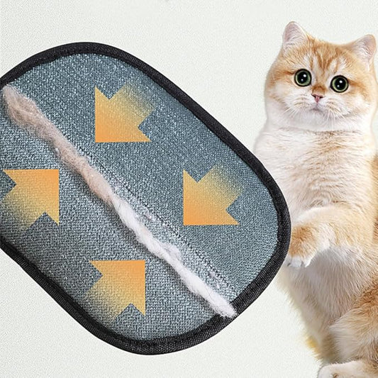2Pcs Pet Hair Remover, Electrostatic Pet Grooming Gloves Reusable Cat & Dog Hair Remover Deshedding Brush Glove for Furniture Bed Sheets Couch Clothes Carpet Car Seat